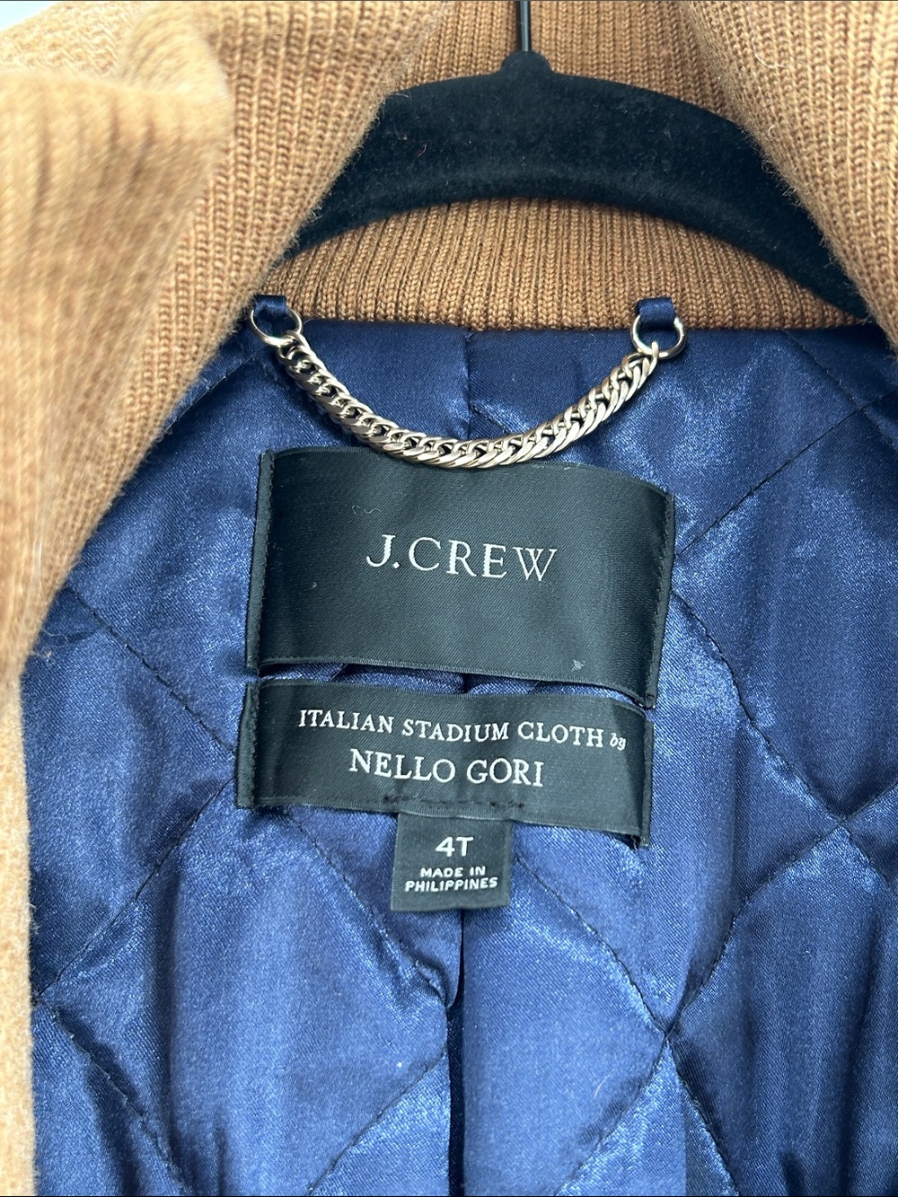 J.Crew Lodge Coat in Italian Stadium Cloth Wool Size 4 Tall - Picture 4 of 8